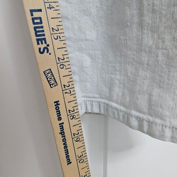 J. Jill Authentic Fit Slim Ankle Floral Print Jeans Womens 14 (35x28) Blue White - Picture 9 of 11